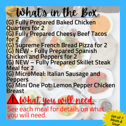 (G) All 7 Meals - Grab & Go Meals for 2