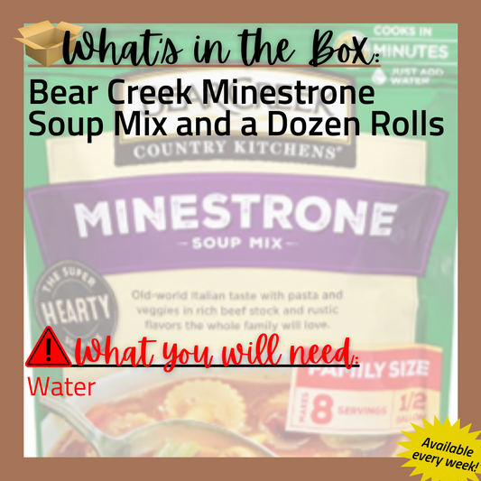 (T) Always Meal: Bear Creek Minestrone Soup
