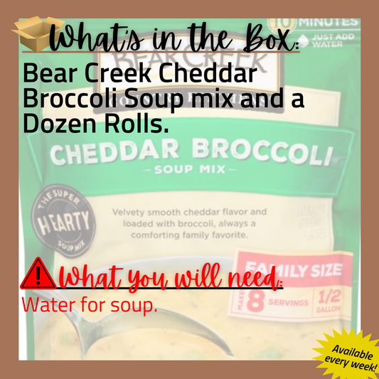 (T) Always Meal: Bear Creek Cheddar Broccoli Soup