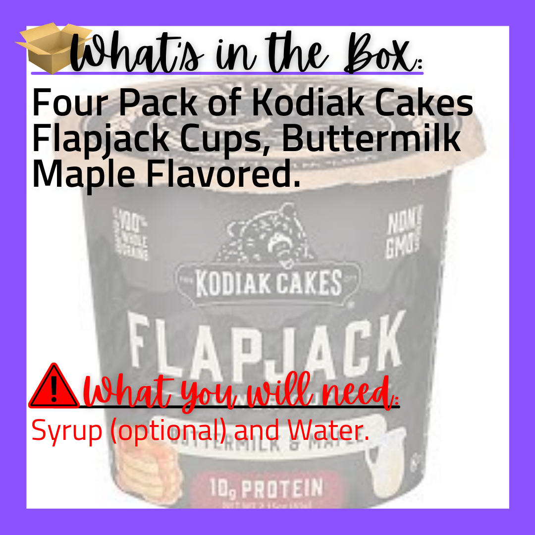 (B) Always Meal: 4 Pack of Buttermilk Maple Kodiak Cakes
