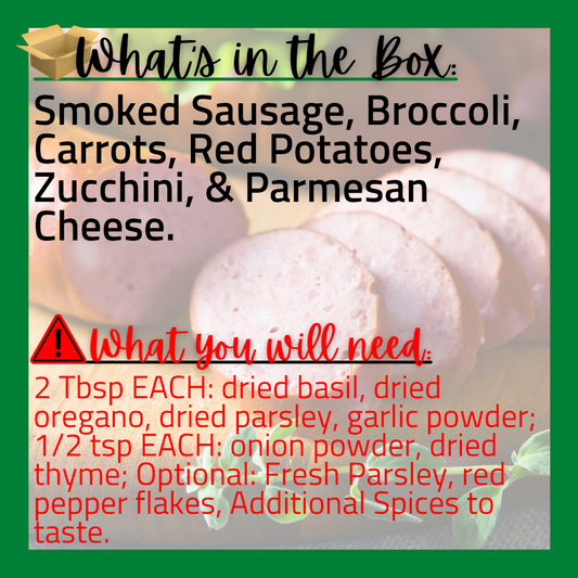 (H) Low Carb Sheet Pan Sausage and Veggies