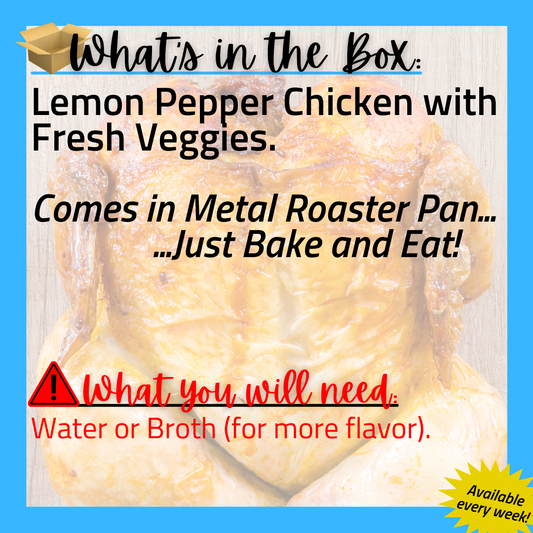 (G) Always Meal: Lemon Pepper Chicken with Veggies Mini One Pot for 2