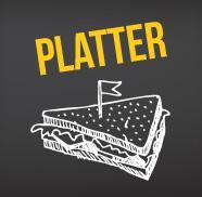 (E) Platter - Relish Tray