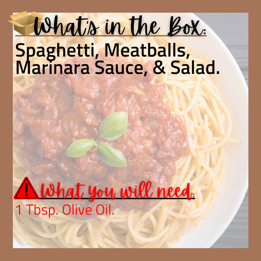 (T) Spaghetti and Meatballs with Salad