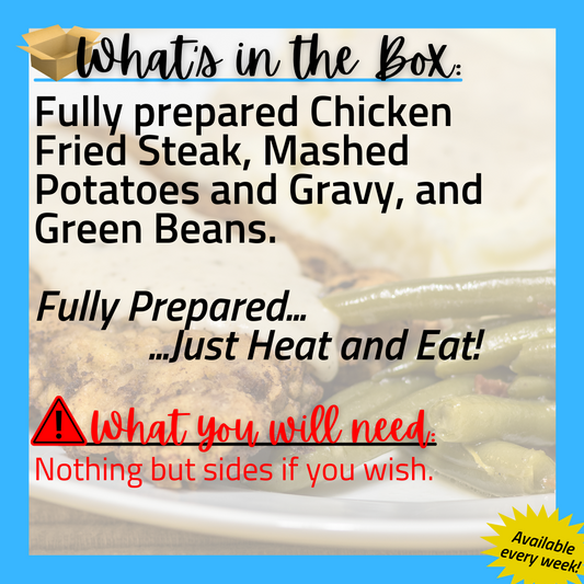 (G) Always Meal: Fully Prepared Chicken Fried Steaks for 2